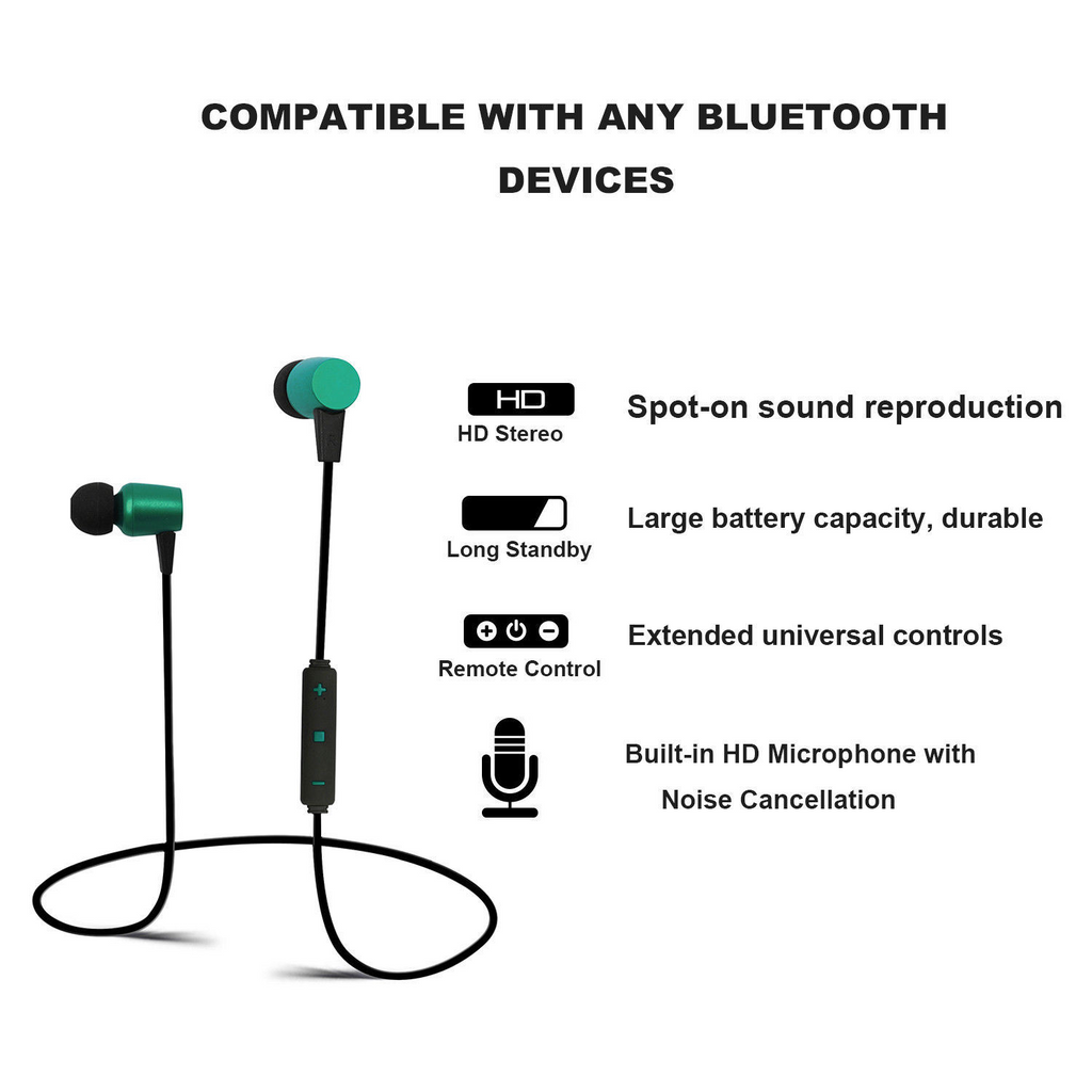 Mini In Ear Wireless Sports Bluetooth Headphones